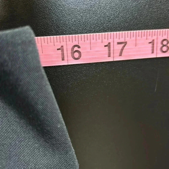 Alfani Curvy Fit trousers, short length, pockets,belt loop.zip fly,stretch,navy - Picture 6 of 10